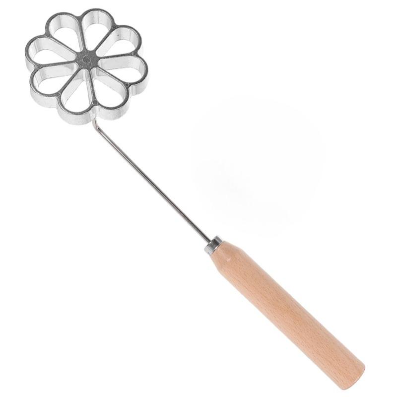 

Non-stick Spoon Snack Mold Kitchen Tool Fried Food Mould Cookie Molds Set Wooden Handle Dough Aluminum Alloy Frying