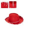 Adjustable Brown Red Felt Cowboy Hat Children Boys Girls Western Costume Party
