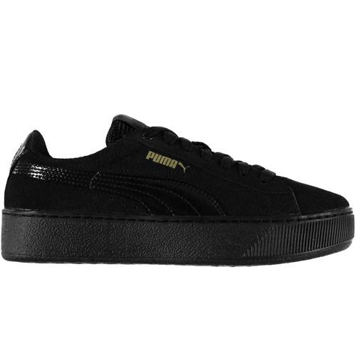 (WMNS) PUMA SUEDE S Vikky Platform - PUMA Black Women's 363287-01