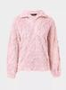 Autumn Winter Casual Loose Plush Pullover Shirt with Lapel and Long Sleeves