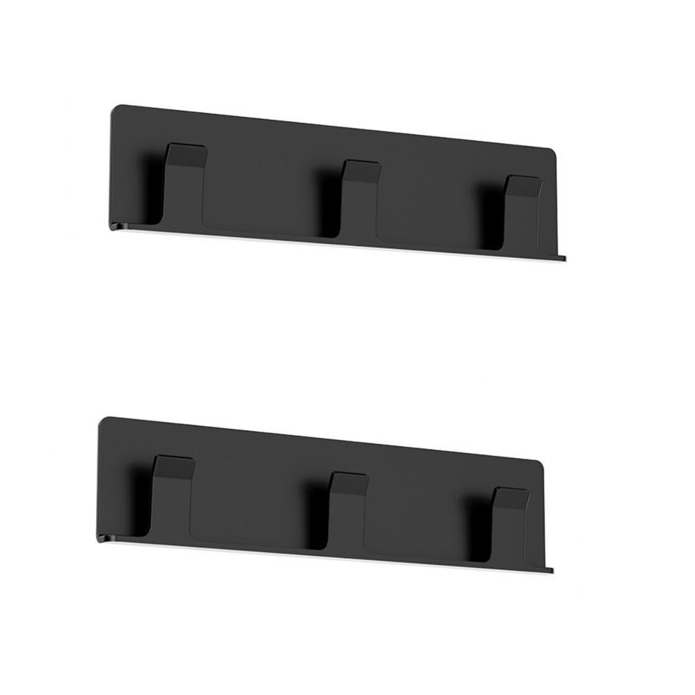 2PCS Punch Free Inverted Wine Glass Rack Wall Mounted Hanging Glass Holder Cabinet Storage чёрный