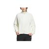 Adidas Logo Print Solid Color Outdoor Casual Sports Polo Jacket Women Jacket Ivory JE3581