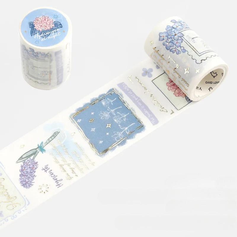 

5cm*3m 1 Roll Washi Tape Kawaii Flowers Plant Tape Stickers Planner Decorative Collage Diary Scrapbooking Craft Supplies 5cm