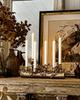 Plastic Electric LED Pillar Candle with Flickering Light and Remote Control for Easter and Halloween Decor