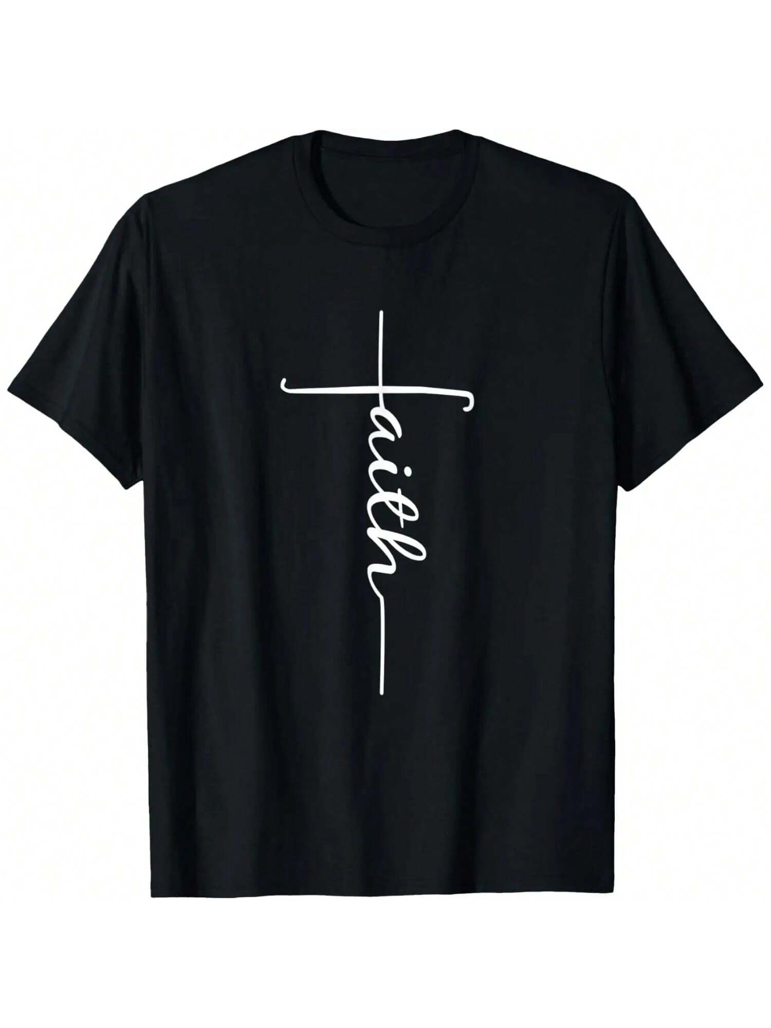 Christian Faith Cross Script - Faith For Men For unisex T-Shirt S