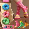Funny Donut Macaron Socks Box for Women Girls Teens Fun Novelty Cute Funky Cotton Socks Birthday Christmas Multipack Gifts