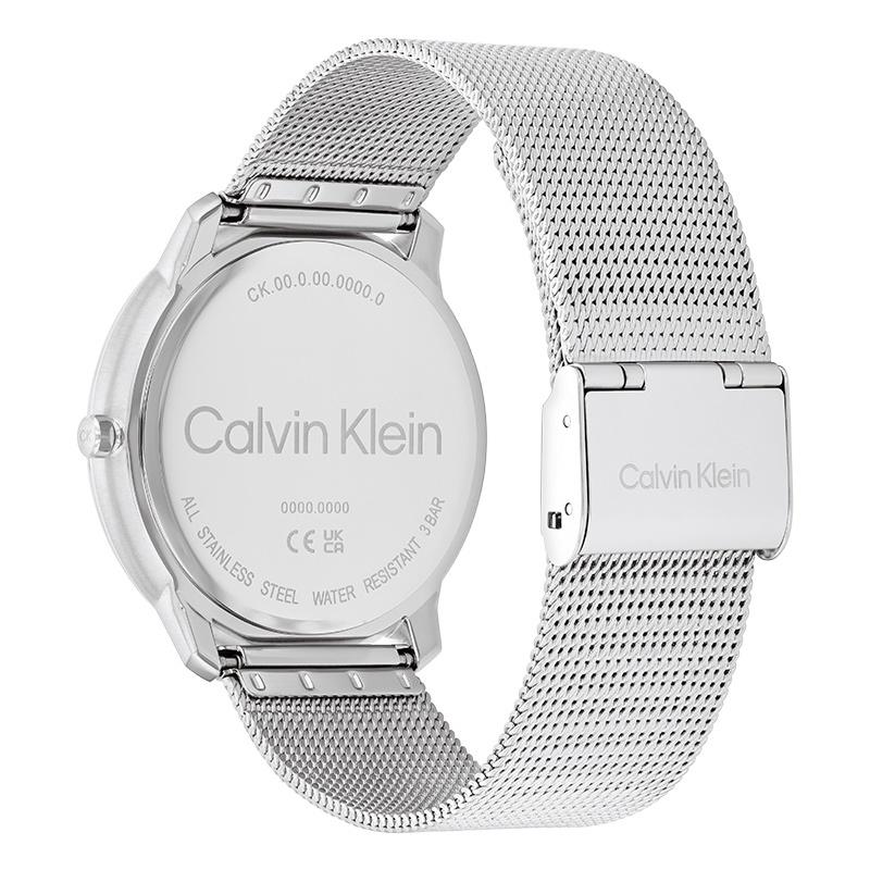 Calvin Klein Uhr Quarzuhrwerk Stahlarmband 40mm schwarzes Zifferblatt Unisex 30m wasserdicht 25300012