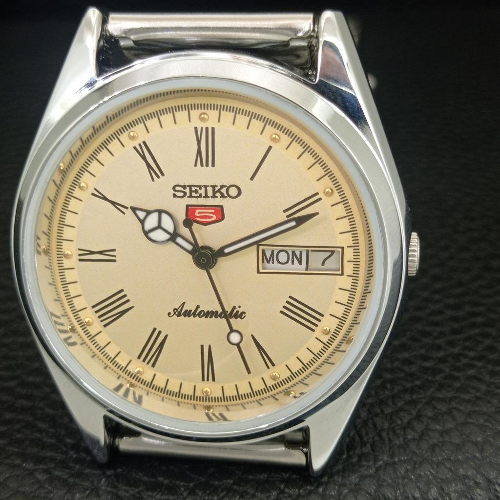 VINTAGE REFURBISHED SEIKO 5 AUTOMATIC 6309A JAPAN MENS GOLDEN WATCH a442148-1