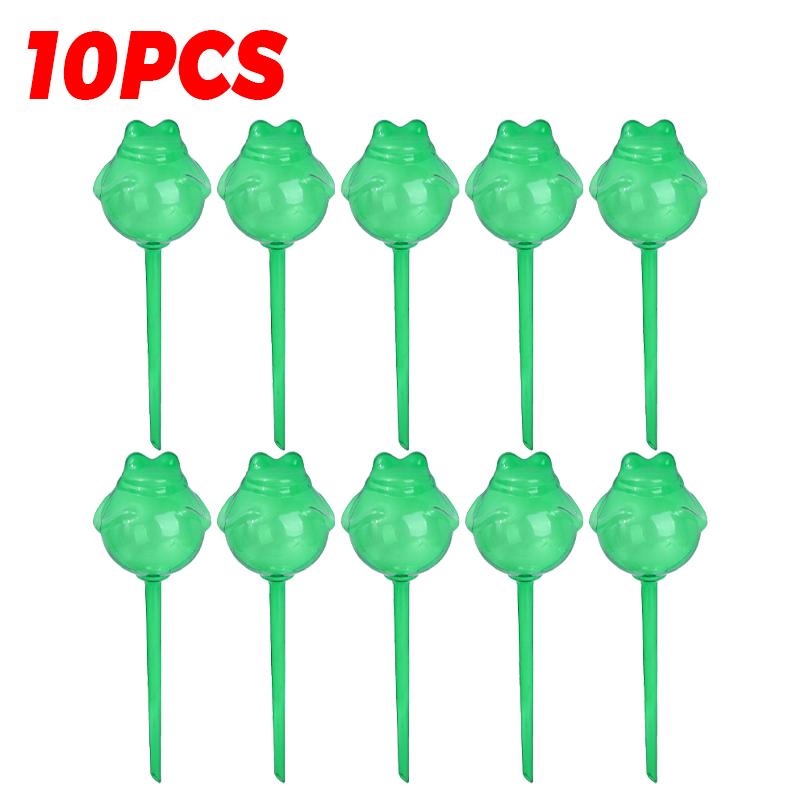 10/1x Automatic Watering Device Frog Plastic Ball Plant Self Drip Irrigation Tool Clever Lazy Flower Water Cans Vacation Supply
