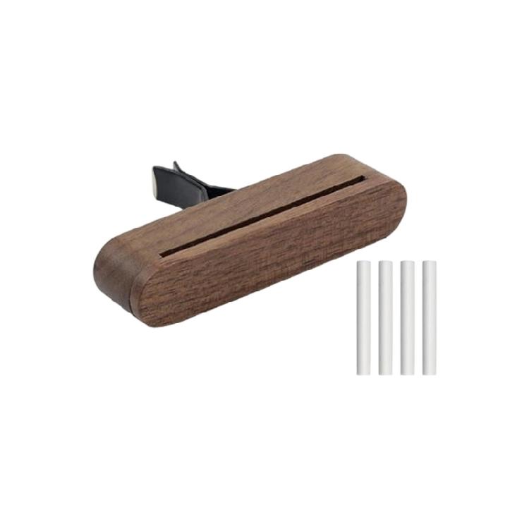 

Organic Wooden Vehicle Air Purifier Natural Scent Diffuser Emission Safe For Car Interiors Driver Volatile Safe Mounting