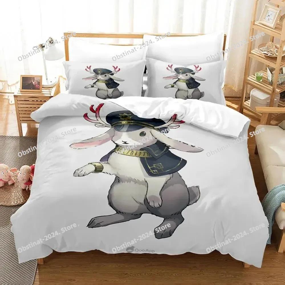 MILGRAM Single Double Quen King-Sized Dimensionsd Dimensions Beding Set Young Boys Bedrom Soft Duvet Cover Set 3D Printed Anime Bed Shet Set