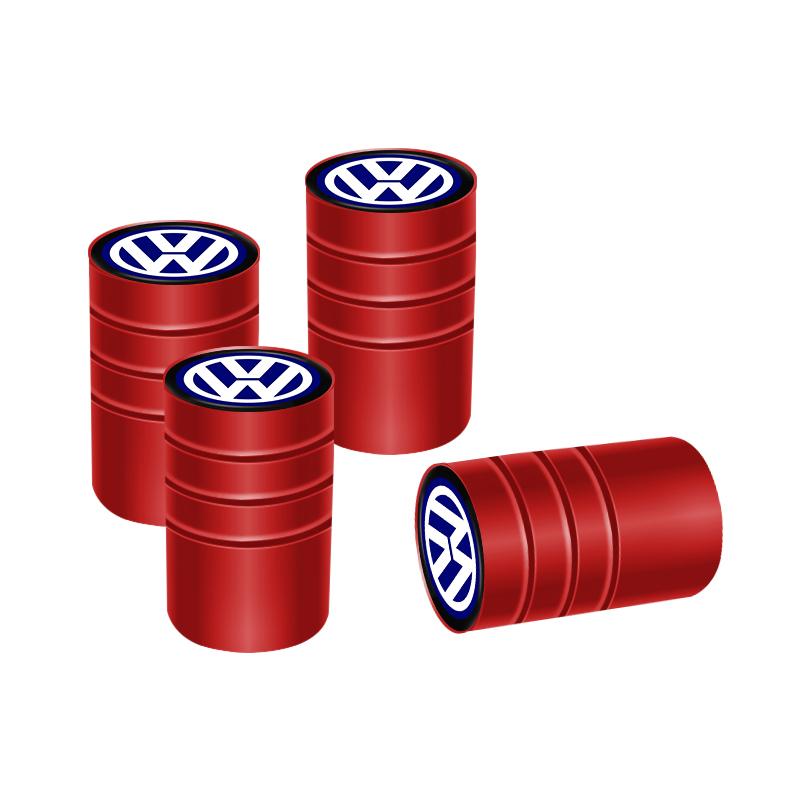 4Pcs 3D Metal Tire Valve Cap Car Tyre Air Stem Cover For VW Golf Polo Tiguan Touran Jetta Passat CC T5 GTI Arteon Magotan Arteon Sx5