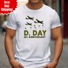 1944 D-Day 2025 81th Anniversary T Shirt Printed Normandy Landings Vintage T Top