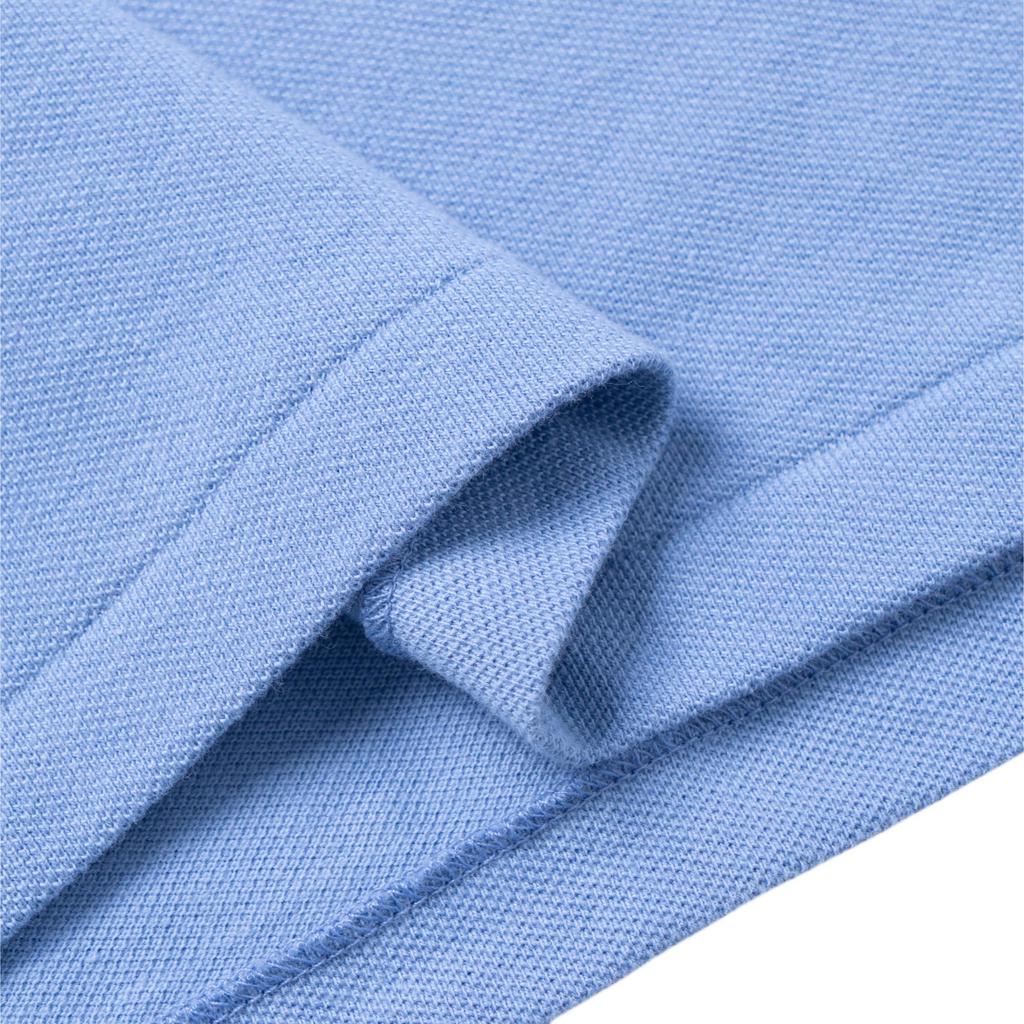 Polo Ralph Lauren Solid Color Logo Embroidered Straight Fit Short Sleeve Polo Shirt Men Tops Light-Blue 710534735-439