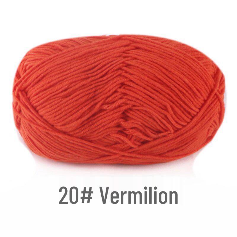 Su He 4-Strand Milk Cotton Combed Yarn for Hand-Knitting Baby Sweaters