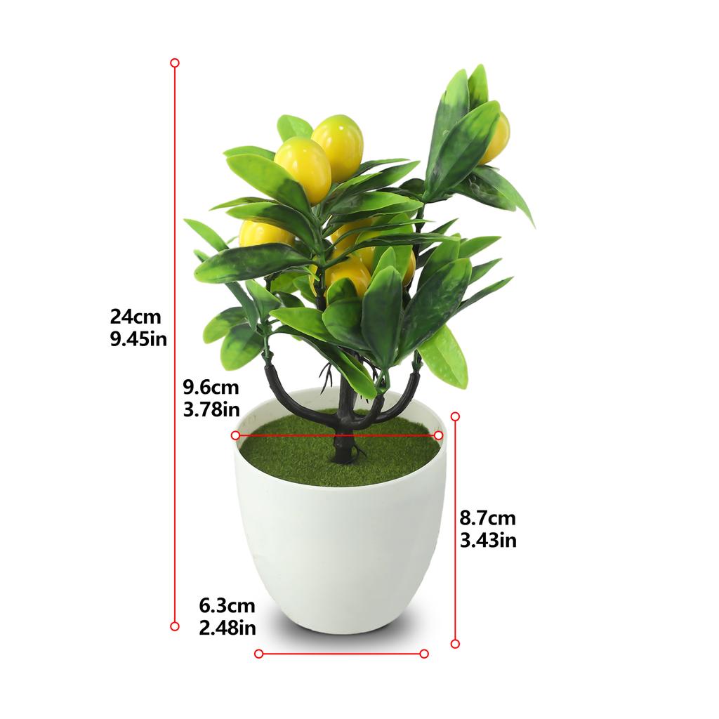 Artificial LemonTree Artificial Artificial Potted Plants for Home and Office Decor Realistic Look and Easy To Maintain