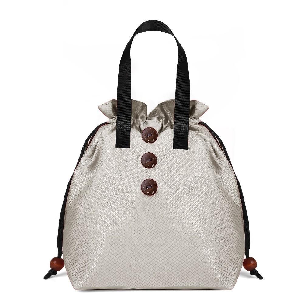 

Heat Preservation Drawstring Lunch Bag Thickened Picnic Bag Portable Lunch Box Bag Office Worker бежевый