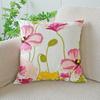 45x45cm Pastoral Flower Embroidered Pillowcase Plant Towel Embroidery Throw Pillow Cushion Cover Decoration Home Sofa Cojines