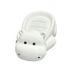 Cartoon Hippo Soap Box Waterproof Moisture-proof Household Decoration Creative Cute Ceramic Drain Punch-free Washbasin Soap Box