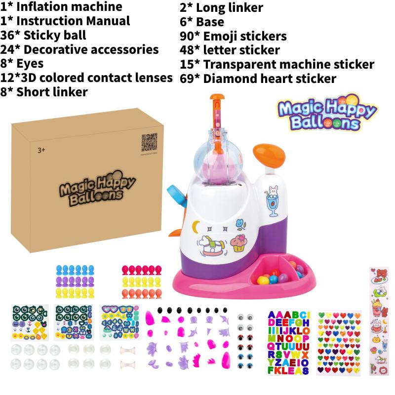 Crossborder Bobo Sticky Play Toy Diy Bouncing Ball With Bubble Maker For Kids