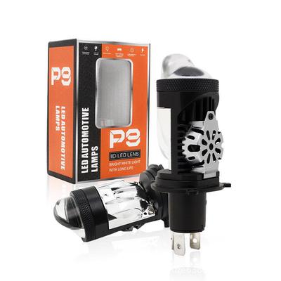 P9 LED Headlight Lens with High/Low Beam - Universal 12V for Cars & Motorcycles