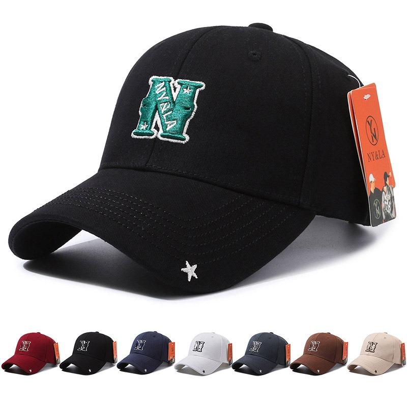 New Baseball Cap Sun Cap Letter N Brim Pentagram Cap Sunscreen Versatile Fashion Sports
