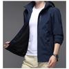Jacket men's spring and autumn thin Korean style trendy men's casual jacket men's hooded business solid color jacket top