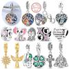 New Charms Beads Pendant 925 Silver Tree of Life Heart Cross Elf Charm Fit Bracelet Women Man DIY Jewelry Gift