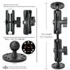 Mount Base Camera Support Bracket Adjustable Sturdy Versatile Universal Stand 1" Ball for Boat