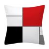 Trendige Schwarze Rote Postmoderne Abstrakte Linien Kissenbezug Polyester Mode Gestreifte Dekorative Kissen Für Sofa Sitz Home Decor