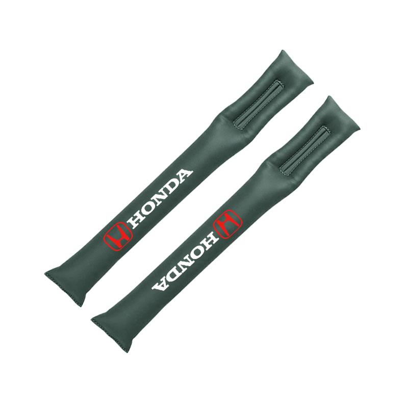 WDM2 2Pcs Car Seat Gap Filler Strip Soft Pads Leather Car Styling Spacer For Honda Civic Accord Fit Jazz Pilot CRV Odyssey Passport