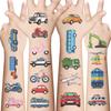 New Cartoon Vehicle Tattoo Stickers for Waterproof Party Gift Funny DIY Fun Face Stickers