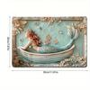 2d Flat 30*20cm, Relaxing Mermaid Wall Art, Wooden Decorative Plaque, Suitable for Home, Bar, Restaurant, and Event Decorations.