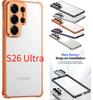 Bare-metal Feel Aluminum Alloy Metal Frame Camera Protection Phone Case For Samsung Galaxy S26 Ultra S25 S24 Fe Four-corner Anti-fall Cover
