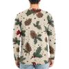 Men's Fashion Printed Round Neck Long Sleeve Bottoming Shirt Top