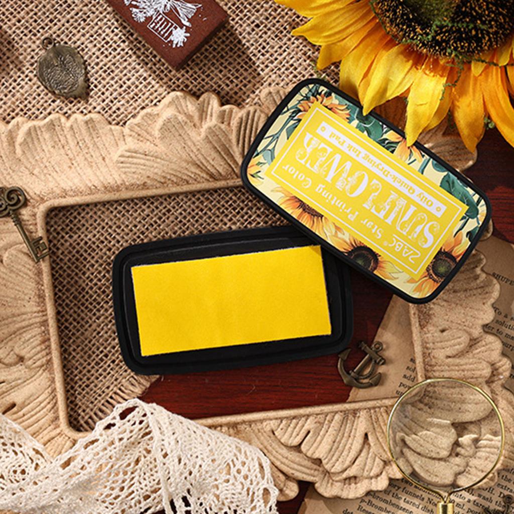 Almohadilla de Tinta Color Surtido para Journaling y Scrapbooking Color de Tinta Tradicional Almohadilla de Tinta a Base de Aceite Almohadilla de Tinta Artesanal Lavable