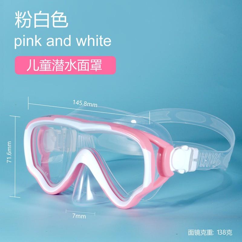 Schnorchelset Mit Anti-Beschlag-Maske Dry-Top Schnorchel Erwachsene Kinder Großer Rahmen Schwimmbrille