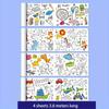A Super Long 118.11inch Foot DO-IT-YOURSELF Doodle Paper Roll Children s Coloring Plus Drawing Practice Learning Toy Suitable Ideal for Imaginative