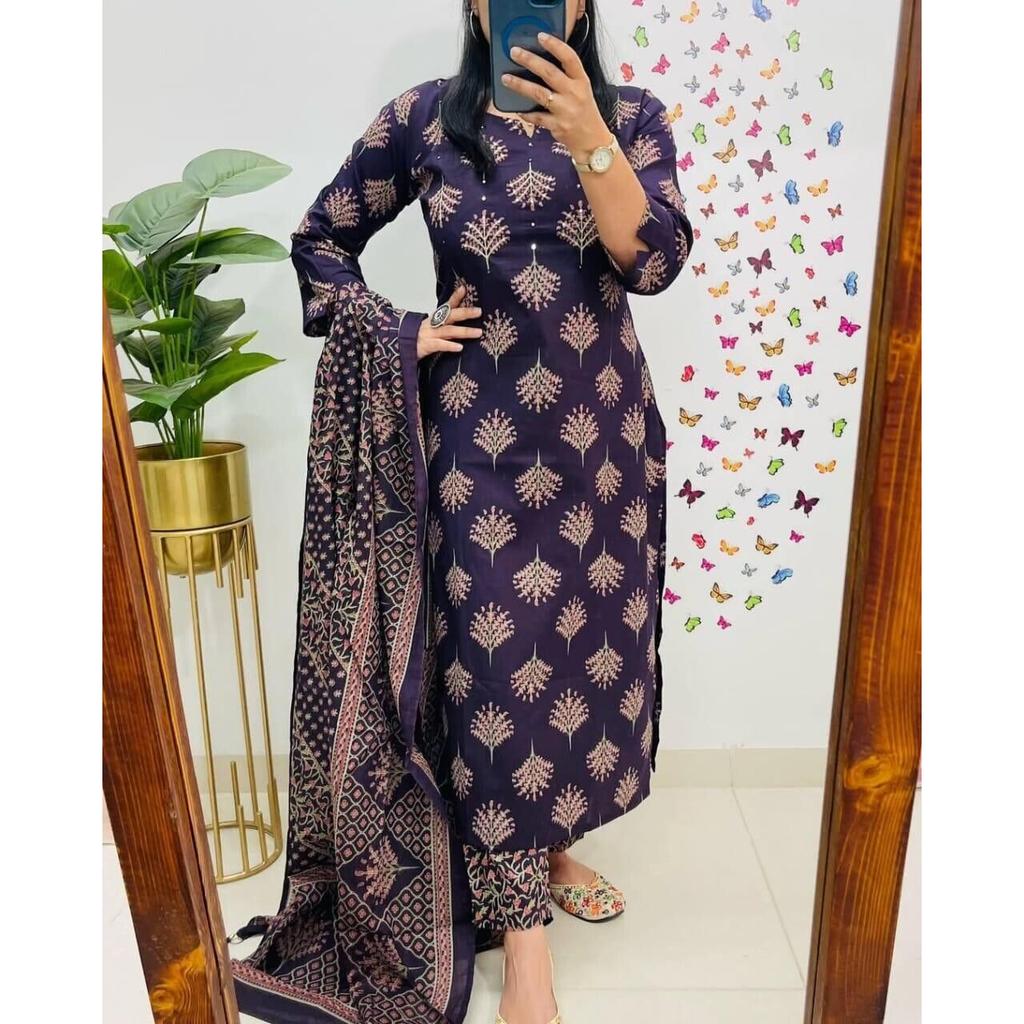 Indisches Party-Set für Damen, Kurta, Hose, Dupatta, Bollywood-Oberteil, Tunika, Kurti, Kleid VF-20190