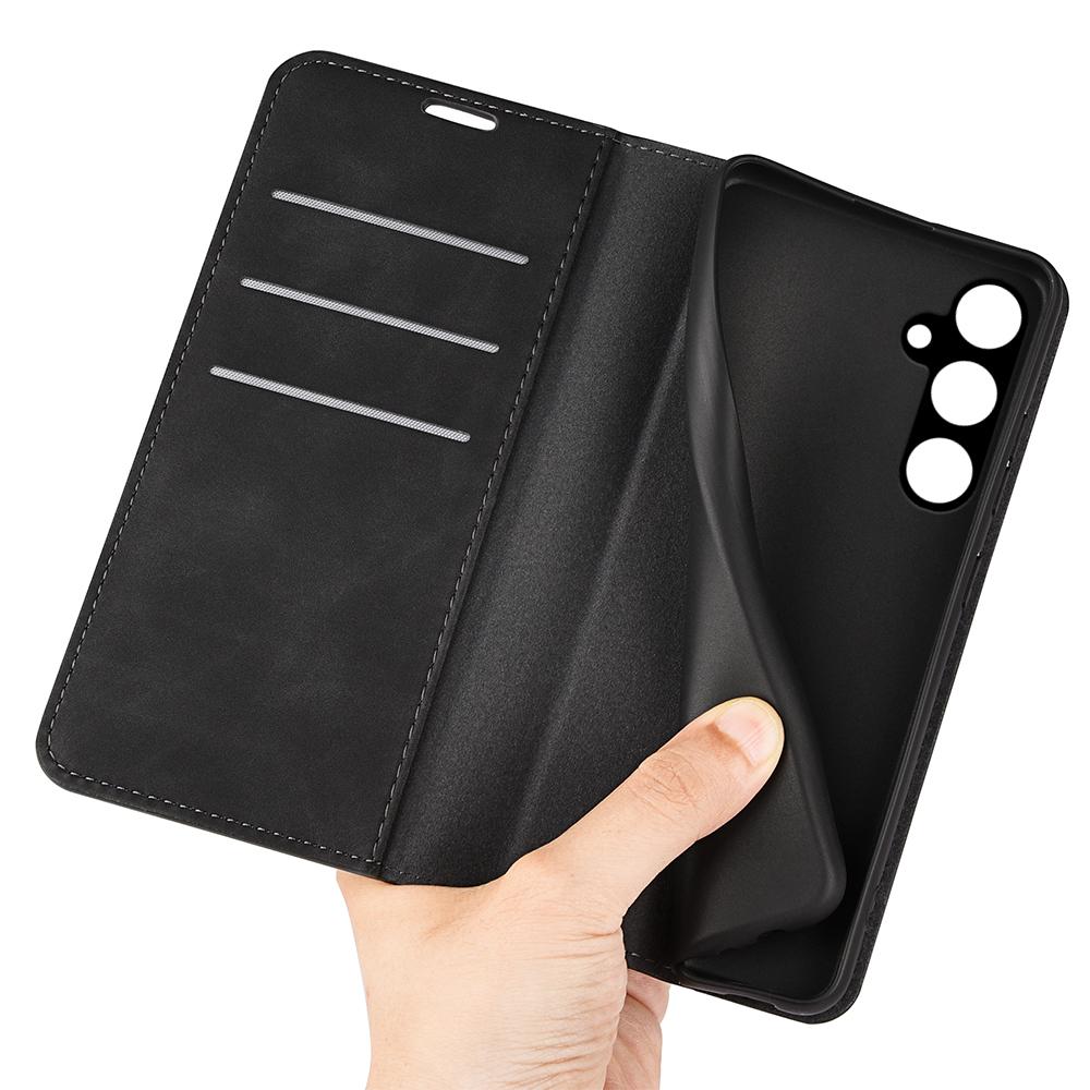 For Samsung Galaxy A15 5G Phone Case PU Leather Wallet Stand Skin-touch Mobile Phone Cover