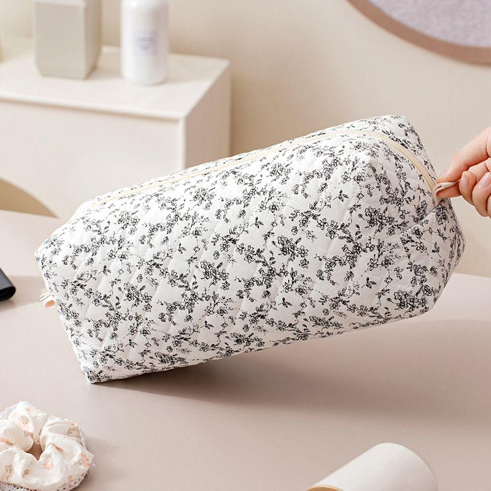 Soft Quilting Cotton Hair Dryer Storage Bag Large Capacity Dustproof Carrying Case Multifunctional Printing Storage Bag