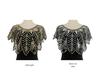 Vintage Sequin Mesh Shawl Cardigan - European Short Formal Party Cape