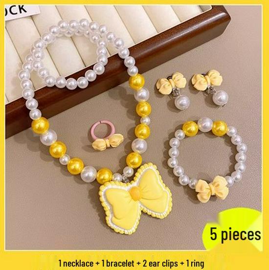 Frozen Princess Kids' Necklace & Bracelet Gift Set for Christmas or Birthday