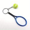 1pc Tennis Keychain Alloy Tennis Raclet, Ball Split Ring Keychain For Sport Lovers Team Sports Bag Chain Pendant