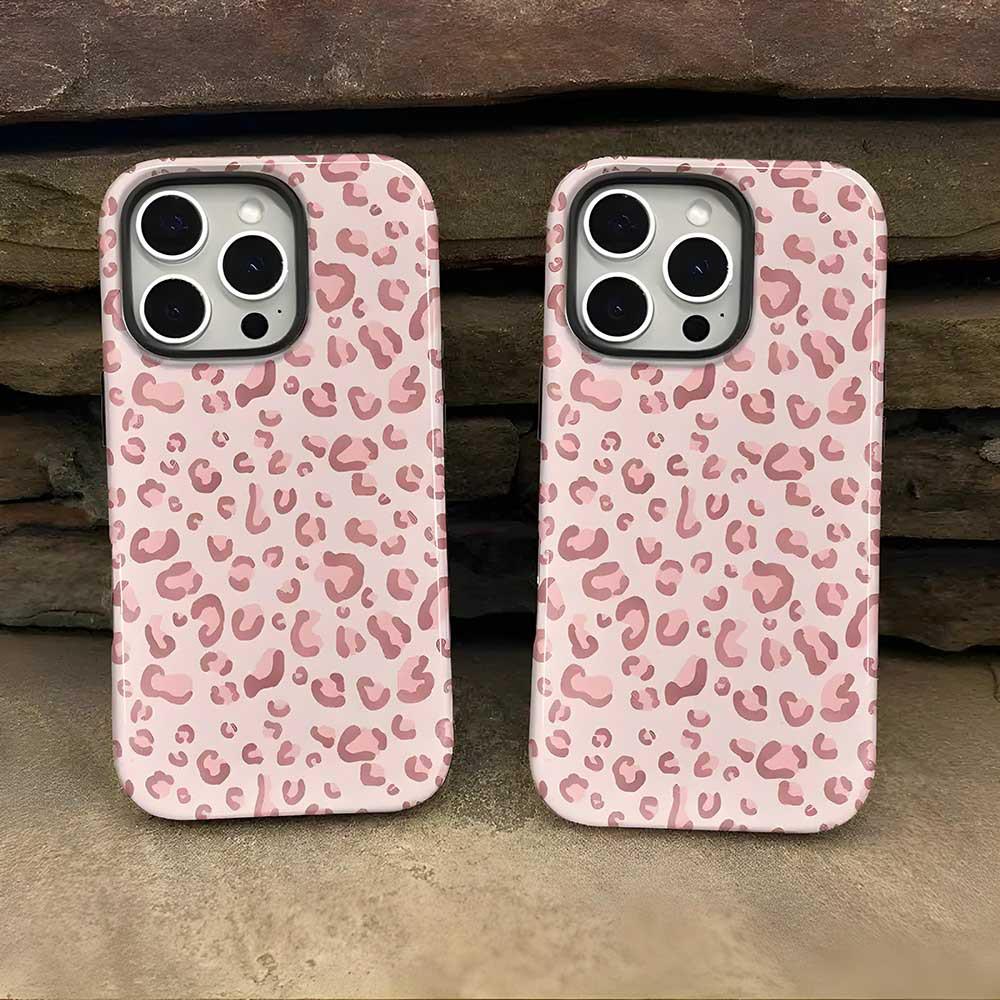Pink Leopard Print iPhone 17 Pro Max Protective Air Case - New Film Apple Case