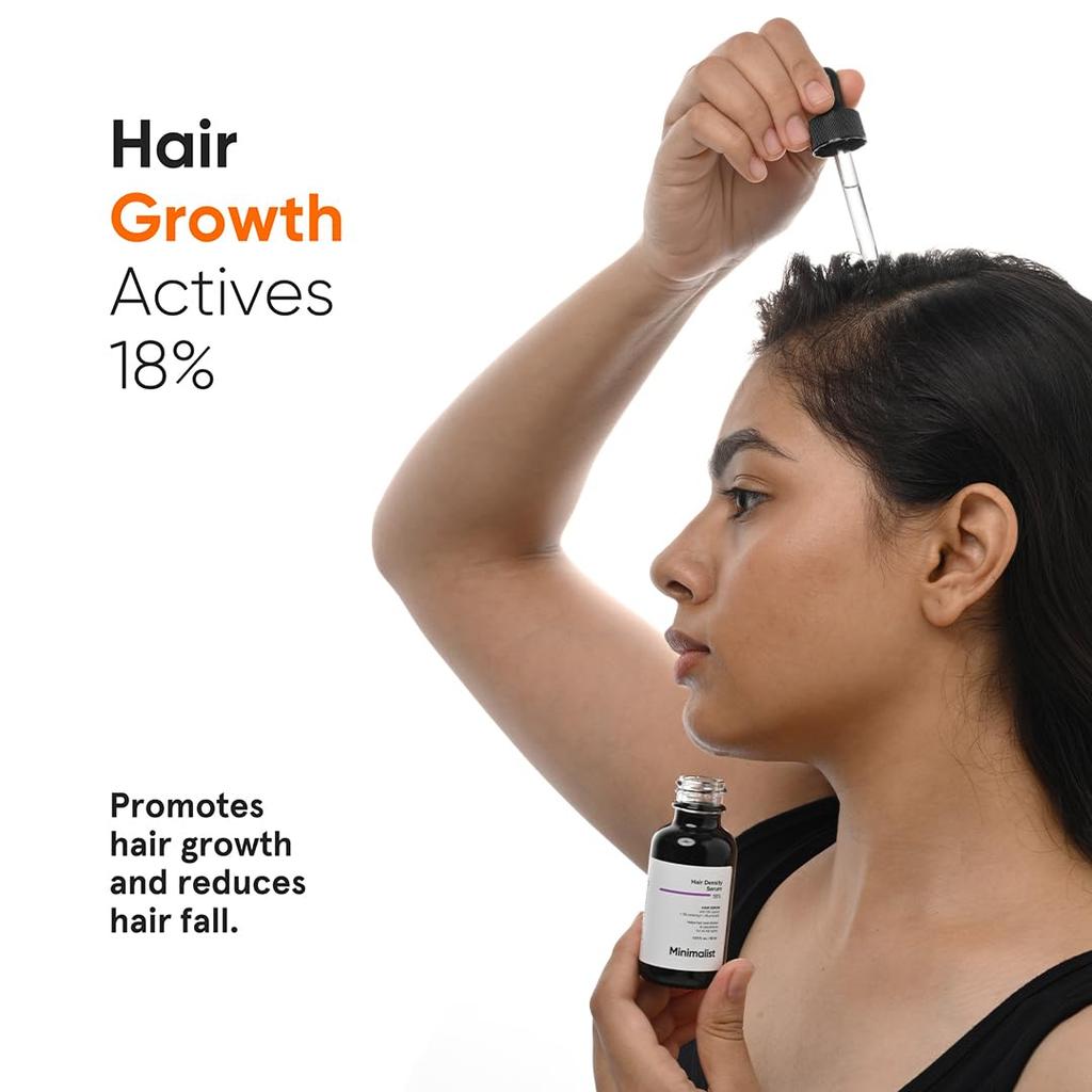 Minimalist Hair Growth Serum With 3% Redensyl, 3% Anagain, 3% Procapil, 5% Capixyl & 4% Baicapil 18% Hair Growth Actives | For Hair Fall Control |