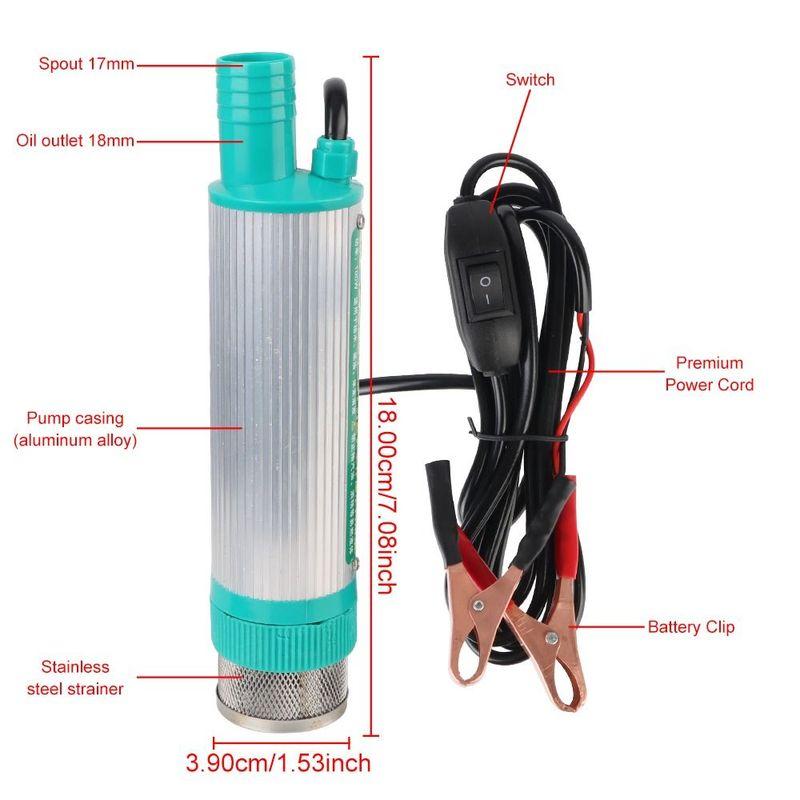 Battery-Powered Fuel Transfer Pump Corrosion-proof Liquid Transfer Liquid Siphon Pump 12V 30L/min Flow Rate