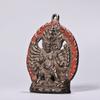Tibet Bronze 8 Arms Mahakala Buddha Deity Vajrapani Tantra Statue Amulet Pendant