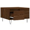  Coffee Table, Brown Oak, 55x55x36.5 Cm