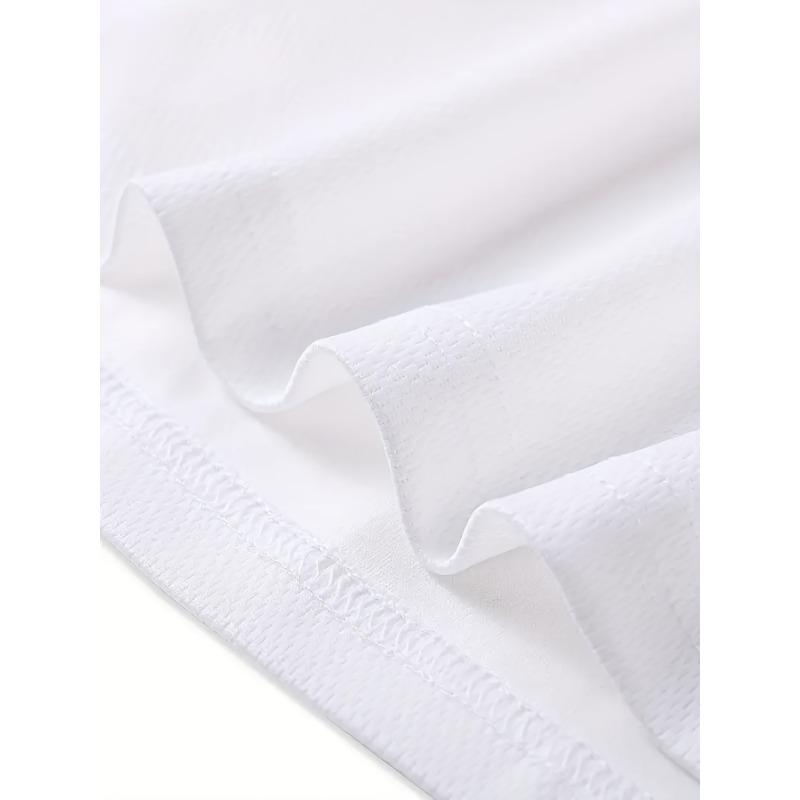 European Size Men's Casual Sporty Fashion Short Sleeve Trendy Pattern 2D Print, Stretchy Comfortable for Sports, Travel, Daily Wear - Fit Crew Neck